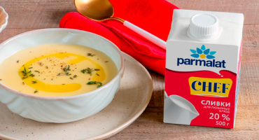 ВСТРЕЧАЙТЕ НОВИНКУ: ПИТЬЕВЫЕ СЛИВКИ PARMALAT CHEF 20%